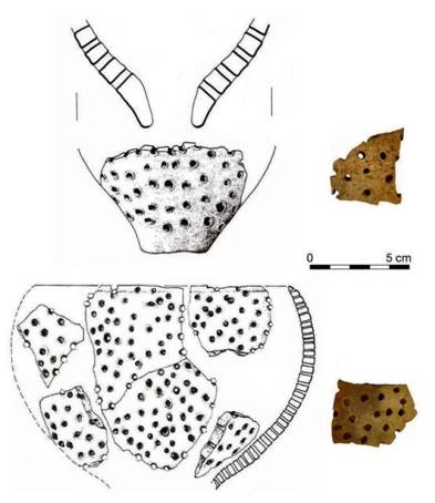 Rekonstrukcja naczynia sitowego sprzed ok. 7 tys. lat, ktrego kawaki archeolodzy znaleli na Kujawach